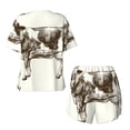 thumbnail image 5 of Lsque Cow 1 Women's Short-Sleeved Pajama Set - 2 Piece Soft and Lightweight Sleepwear Set-4X-Large, 5 of 9