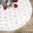 thumbnail image 1 of Falda de árbol de Navidad para decoración del hogar, alfombra de piel sintética de felpa blanca para dormitorio, delantal de árbol de Navidad, adornos de Año Nuevo 2024, 1 of 4