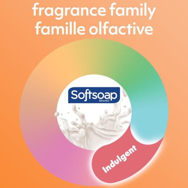 Savon liquide pour les mains exfoliant Softsoap Therapy, Parfum chaleureux de miel et de cassonade, 384 mL.