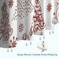 thumbnail image 6 of White Christmas Tree Pattern Shower Curtain 72"x72" ,Bathroom Decorative Shower Curtains Set with 12 Hooks,Modern Waterproof Washable Shower Curtain, 6 of 6