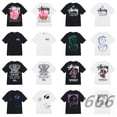 thumbnail image 2 of Camisetas Stussy de manga corta para hombre y mujer, marca de moda de verano Camisetas Stussy de calle holgadas y versátiles de puro algodón para parejas, tendenciaAzul cian, 2 of 5