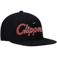 thumbnail image 3 of Men's Mitchell & Ness Black LA Clippers Hardwood Classics Script 2.0 Snapback Hat, 3 of 5