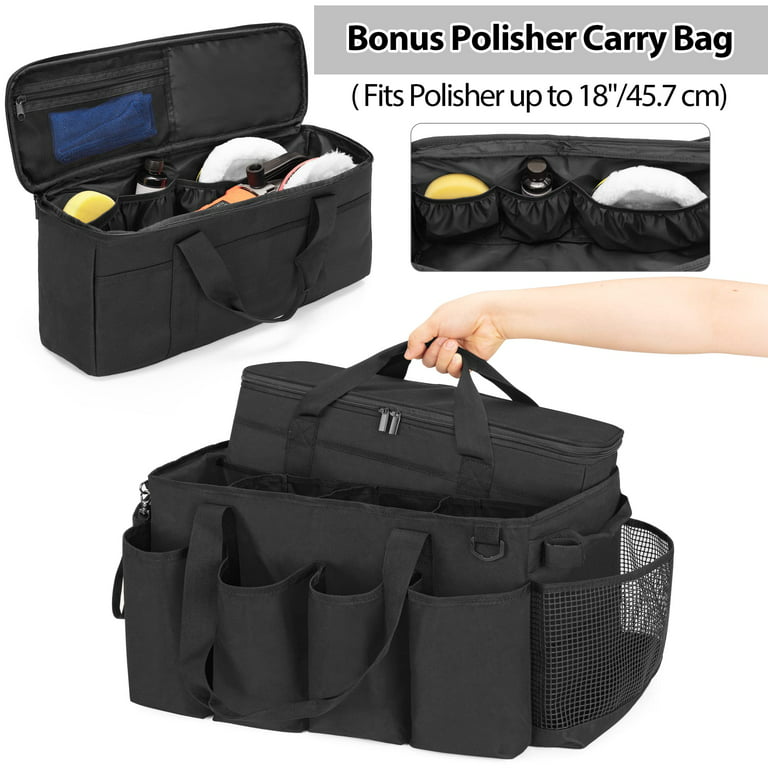 Detailing CM31 Bag with Polisher Carry Bag, Large Detail Bag Car
