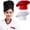Black, variant on Unisex Professional Elastic Adjustable Men Women Cap Kitchen Cooking Baker Chef Hat 3 Colors