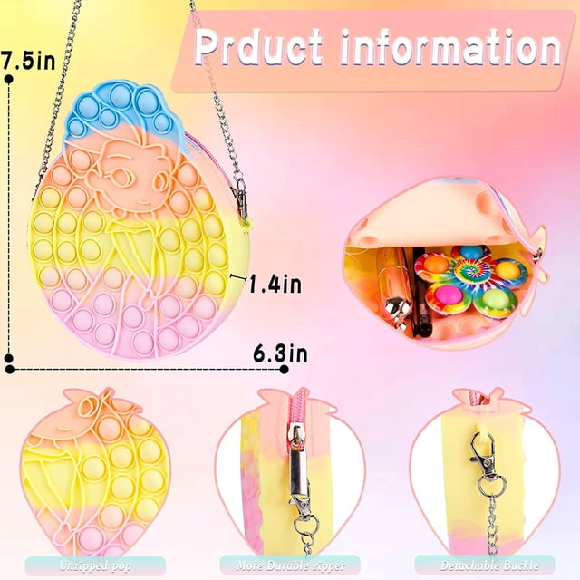 Bolsa de juguetes sensoriales para niñas Push Popit Bubble Popit Bubble Popit