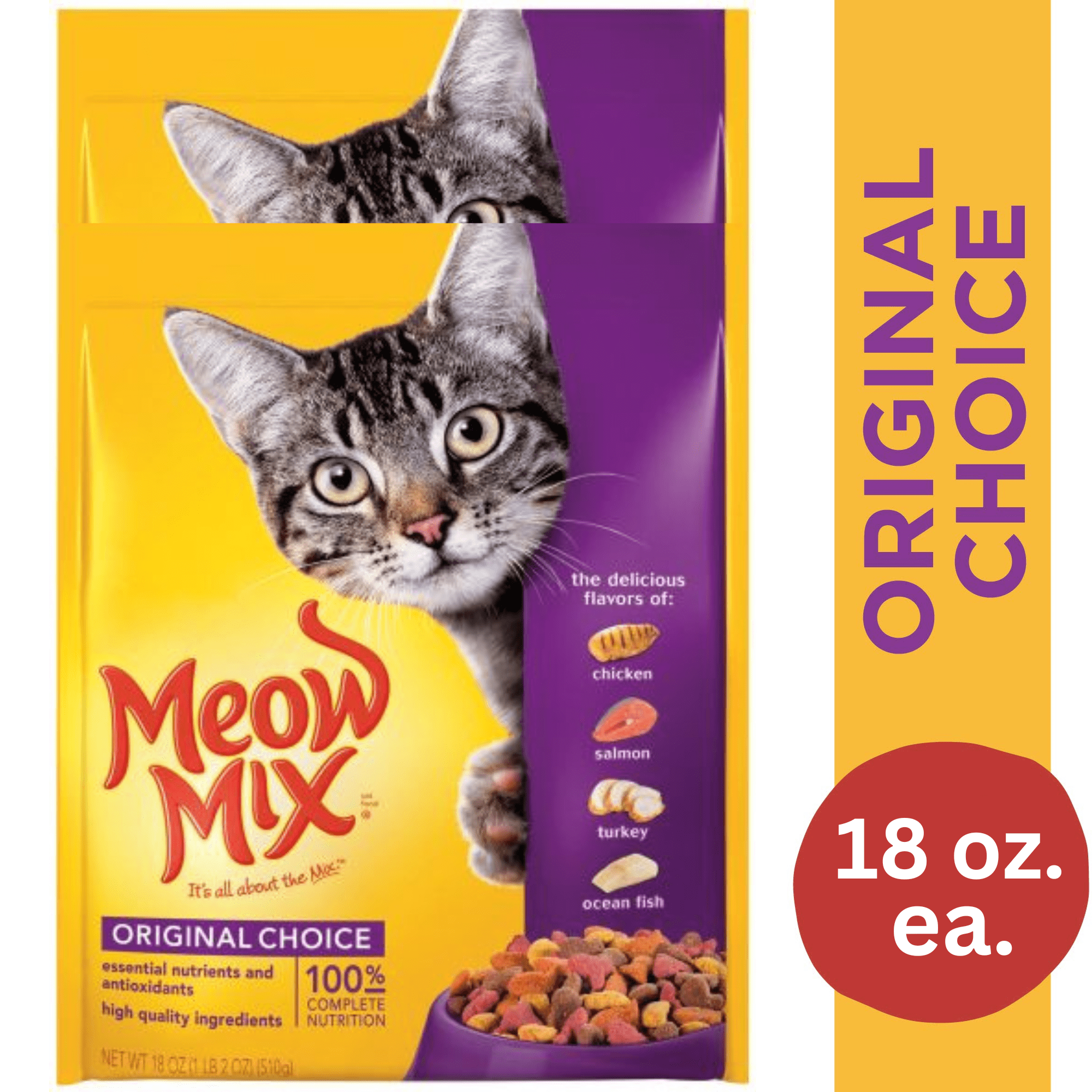 meow mix dry cat food walmart