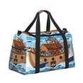 thumbnail image 2 of Fotbe Animals on Noah's Ark Bolsa de Viaje con Estampado, Bolsa de Fin de Semana para Mujer con Compartimento para Zapatos, Bolsa de Gimnasio con Bolsillo Húmedo, 2 of 7
