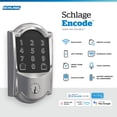thumbnail image 2 of Cerradura Wi-Fi inteligente Schlage Encode con molduras Century/molduras Greenwich/molduras Camelot, 2 of 5
