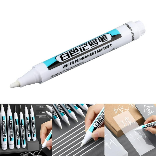 Indelible white 2024 marker pens