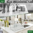 thumbnail image 2 of Over The Sink Dish Drying Rack with Drainage, Stainless Steel Large Multifunctional Dish Racks, Rustproof Dish Rack for Kitchen Counter Organization 2 Tier Black, 2 of 9