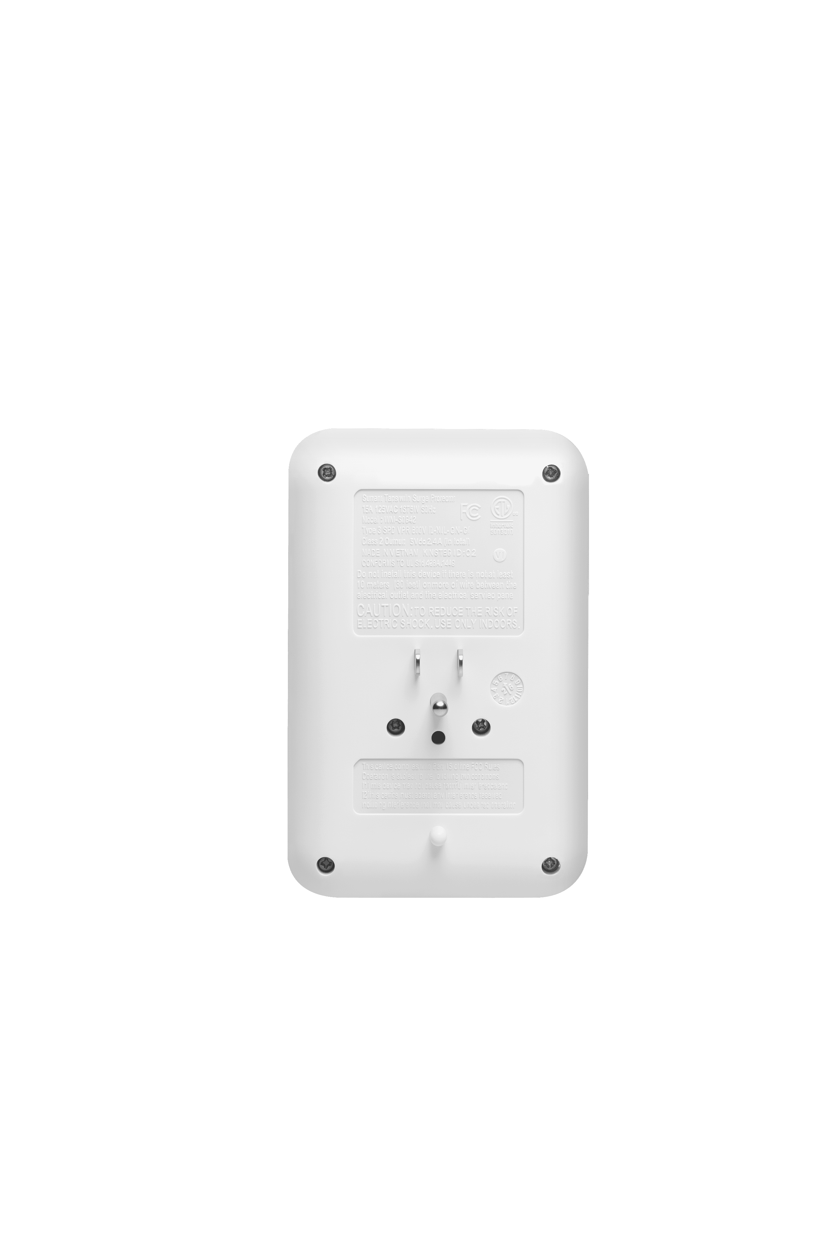 Hyper Tough Electrical USB Outlet Extender With 6 Outlet, USB Ports and Surge Protector