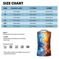 thumbnail image 6 of Fotbe Men's Red And Blue Flame Waves Print Men's Sleeveless Muscle Tank Tops Casual T-Shirts for Gym Workout Beach-XX-Large, 6 of 8