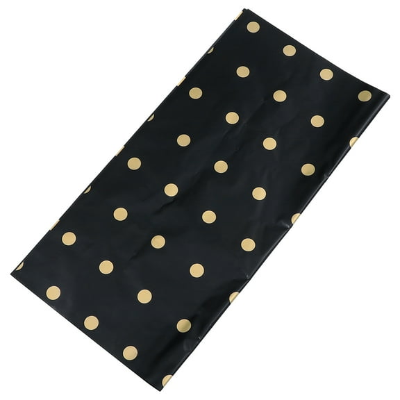 Raindrops Black Wrapping Paper for Gift Packing with Dots Pattern Ideal for Birthday and Holiday Gifting 20 Pieces