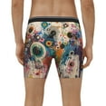 thumbnail image 2 of Men's Boxer Briefs, Abstract Colorful Dripping Circles Soft and Breathable Mens Underwear Boxer Briefs With Widen Waist, 2 of 5