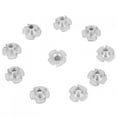 Tebru 100pcs T Nut Zinc Plated Carbon Steel FourPronged Tee Nuts For
