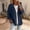 Navy, variant on 3/4 Sleeve Cardigan Sweaters for Women Lightweight Fall Cotton Blend Cardigans Open Front Button Down Casual Coats(Green,S)