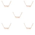 thumbnail image 1 of Jumpingount Letra inglesa Doce Signo del zodiaco Constelaciones Tema Amistad Collar Ins Colgante para Amante Amigo Festival Regalos Oro rosa acuario Type2 NO2 Jumpingount CBP215929, 1 of 1