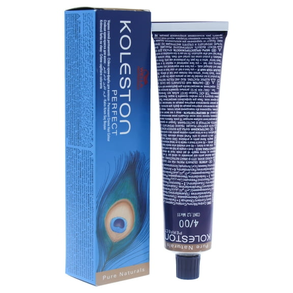 Wella Koleston Perfect Permanent Creme Haircolor - 4-00 Medium Natural Brown - 2 oz Hair Color