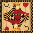 thumbnail image 2 of DiPaolo, Dan 12x12 Black Ornate Wood Framed with Double Matting Museum Art Print Titled - Q Hearts, 2 of 4