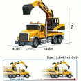thumbnail image 3 of Large Crane Truck Toy for 3+ Years Old Boys Girls, Kids Construction Toys with Sound and Light Friction Powered Transport Truck Crane Vehicle Toy for Toddler Christmas Birthday Gifts, 3 of 7