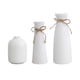 thumbnail image 5 of Juego de 3 floreros, jarrón de cerámica, adorno, botella de flores, elegante decoración Blanco, 5 of 9