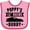 Pink and Fuchsia, variant on Inktastic Poppy's Lil' Racing Buddy with Car Silhouette Boys or Girls Baby Bib