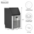 thumbnail image 3 of Boyel Living 17.6-Inch Commercial Grade Independent Ice Maker ,99lbs/24H,29lbs Ice Storage Capacity Perfect for Home or Business, 3 of 7