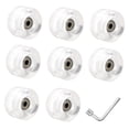 thumbnail image 1 of guohui 8 Pcs Roues Lumineuses pour Patins à Roulettes Roues Lumineuses Résistantes à l'Usure Diamètre 2 Pouces, 1 of 8