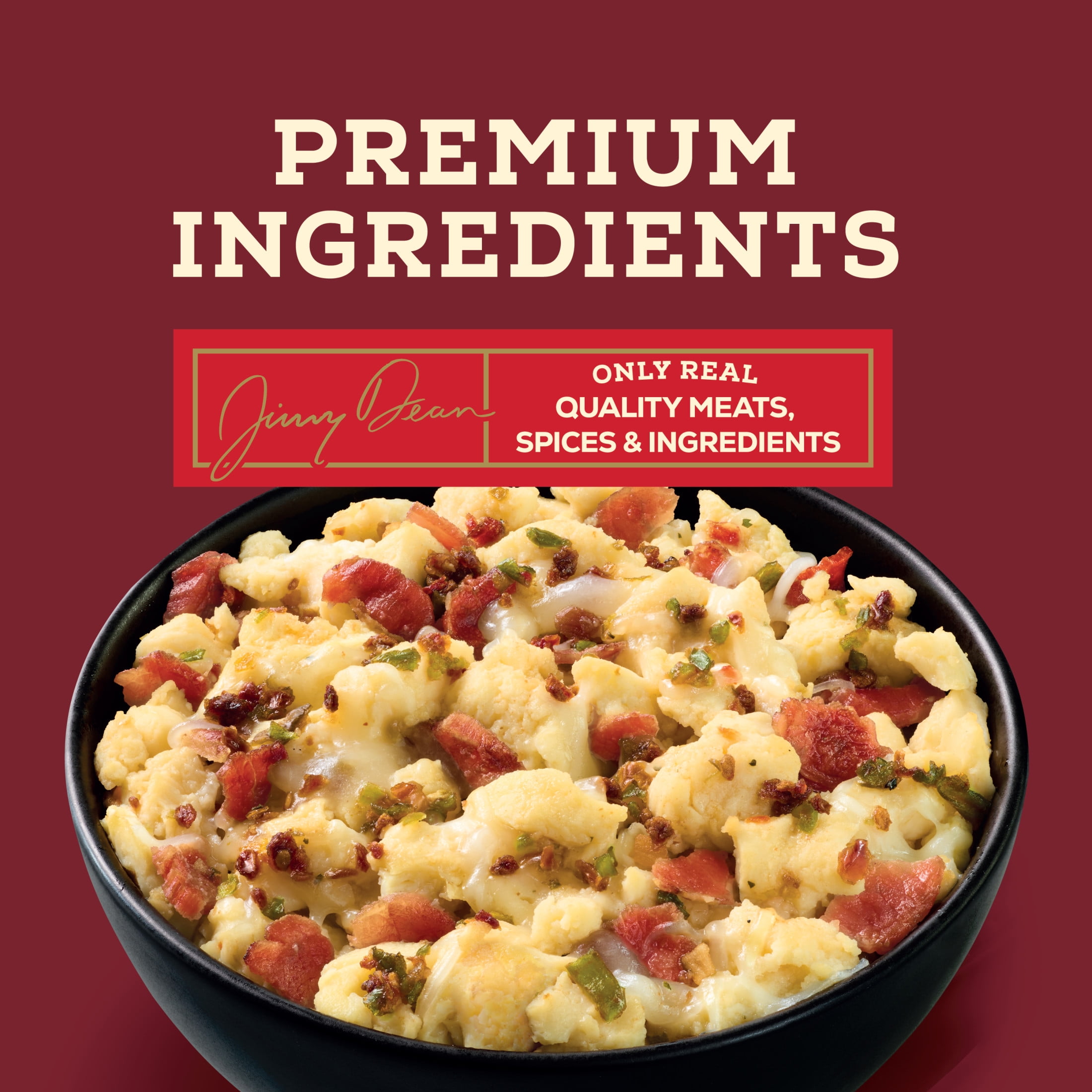 Jimmy Dean Protein Breakfast Bowl, Zesty Scrambled Egg, Monterey Jack & Bacon, Frozen, 7.25 oz