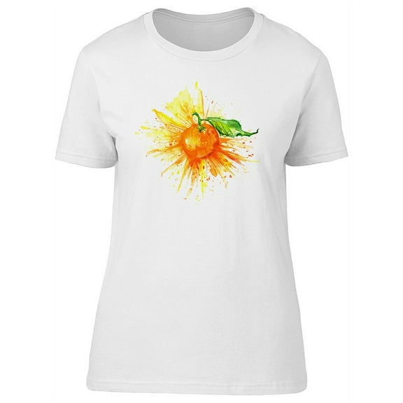 Cool Orange Cirtus Fruit T-Shirt Women -Image by Shutterstock, Female Large