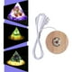 thumbnail image 5 of Base Lámpara FLhrweasw Pirámide Cristal Soporte Pantalla LED Blanco, 5 of 9