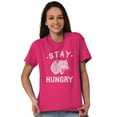 thumbnail image 4 of Stay Hungry Foodie Tiger Wolf Workout Men's Graphic T Shirt Tees Brisco Brands L, 4 of 6