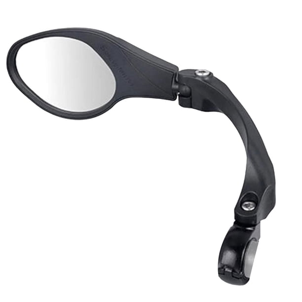 Yuarrent Espejos retrovisores Accesorios para ciclismo Artesanía Rotación libre 360 grados Lente de bicicleta liviana Pieza reemplazada ajustable Ciclismo Redondo a la izquierda