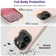 thumbnail image 3 of iPhone 14 Pro Max Case with Stand/Kickstand,Silicone Shockproof Slim Thin Phone Case for iPhone 14 Pro Max 6.7 inch (Pink Sand), 3 of 13