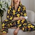 thumbnail image 6 of Sigee Ducks for Women’s Pajama Sets Long-Sleeved Pjs Sets for Women 2 piece Sleepwear-XX-Large, 6 of 7