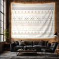 thumbnail image 6 of Geometric Bands in Vertical Layout, Calming Boho for Southwestern Art Lovers, Tribal Pattern Wall Decor, Housewarming Gift, Tapestry Wall Hanging for Bedroom and Living Room, 6 of 7