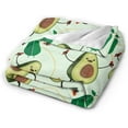 thumbnail image 2 of Yibo Avocado Blanket Gifts Lightweight Flannel for Kids Girls Adults Bed Sofa Couch, 2 of 6