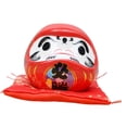 thumbnail image 1 of Muñeca Daruma japonesa, decoración artesanal versátil para la mesa del restaurante. Rojo, 1 of 9