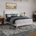 thumbnail image 1 of Berkshire Queen Wood Low Profile Platform Bed in White, 1 of 13