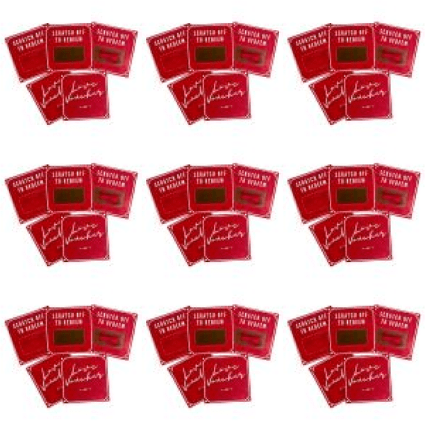 Cupones de regalos de aniversario Tarjetas de rascarte creativas para el día de San Valentín 5pcs