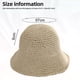 thumbnail image 2 of Sombrero de paja para mujer, sombrero de pescador tejido, sombrero de playa, gorra plegable, gorras de verano, sombrero de pescador para mujer, 2 of 5