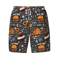 thumbnail image 4 of Lsque Mens Swim Trunks Fastfood 1 Pattern - Bathing Suit Compression Liner - Beach Swim Shorts Swimwear - (S-3XL) - Stretch Quick Dry -XX-Large, 4 of 9