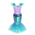 thumbnail image 3 of Disfraz de princesa Disney para niñas, Cosplay de carnaval, melocotón, sirena, Ariel, Jasmine, Elena, ropa de cumpleaños para niños, 3 of 5