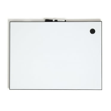 U Brands 23 x 17 in. Magnetic Dry Erase Board, Thin Edge Frame, Includes Magnet, Marker