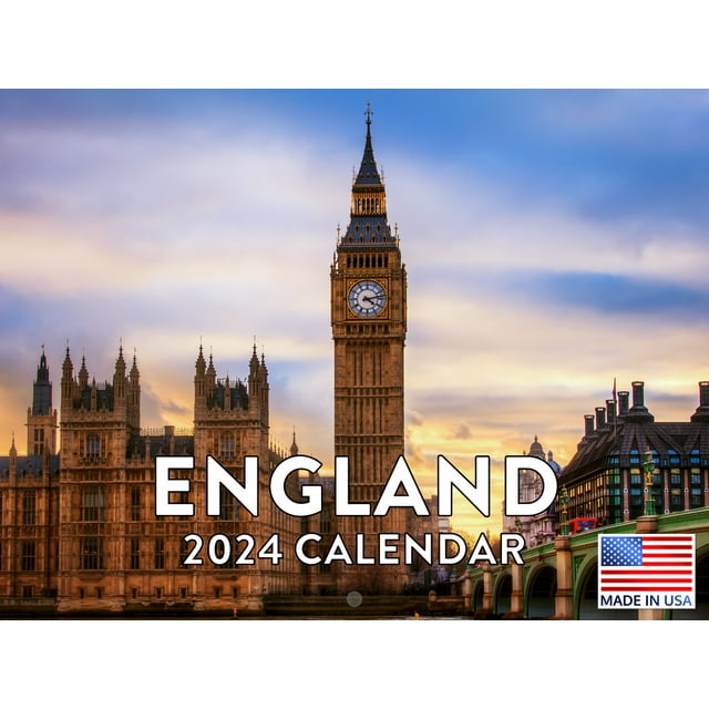 England 2024 Wall Calendar