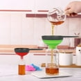 thumbnail image 2 of 3pcs Collapsible Funnel Set, Kitchen Silicone Collapsible Funnel, Wide Mouth Canning Funnel, Large and Small Funnel for Liquid, Oil, and Powder Transfer, 2 of 8