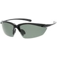 thumbnail image 2 of Polarized TR-90 Sports Wrap Sunglasses Slim Arms 77mm (Black / Green), 2 of 4