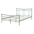 Premier Annika Metal Platform Bed Frame Queen, Black with Bonus Base