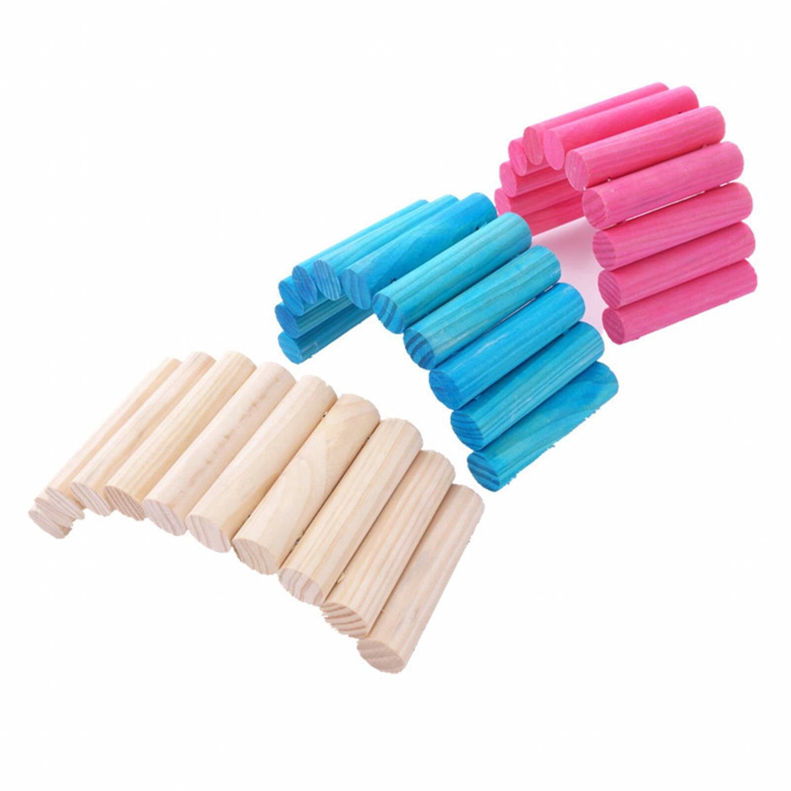 BESTSKY 2026 New Hamster Toys Relieves Anxiety and Stress Hamster House Eco-Friendly Wood Hamster Climbing Toys for Playing Climbing Pink