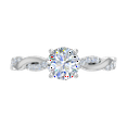 thumbnail image 3 of 0.85 Carat Prong Set Solitaire Diamond Engagement Ring Band in 14K White Gold (Ring Size 9.75), 3 of 5